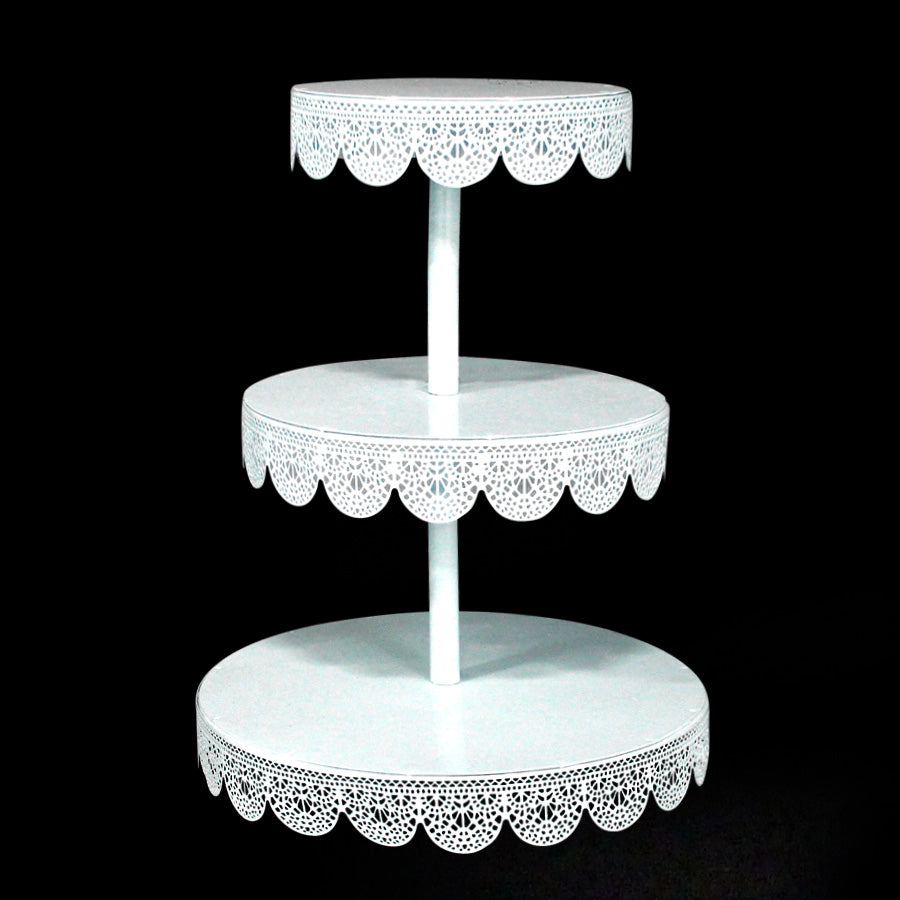 Round Eyelet Treat Metal 3 Tier Stand