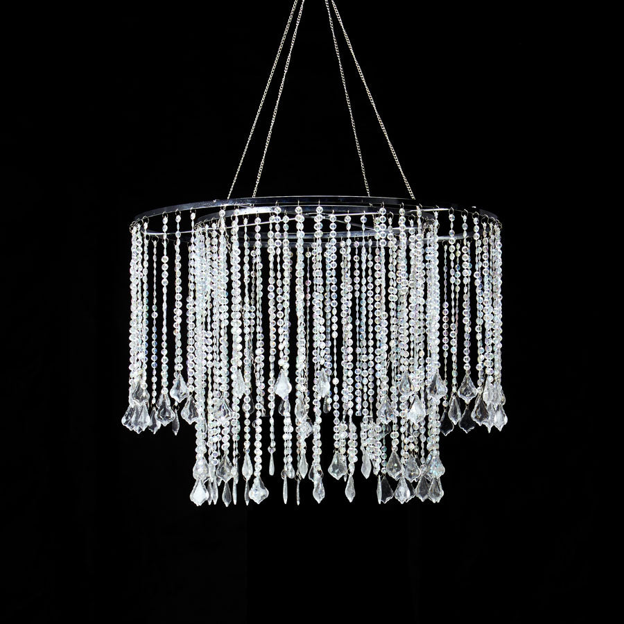 Crystal Iridescent Diamond Cut Bead,Cascade Chandelier