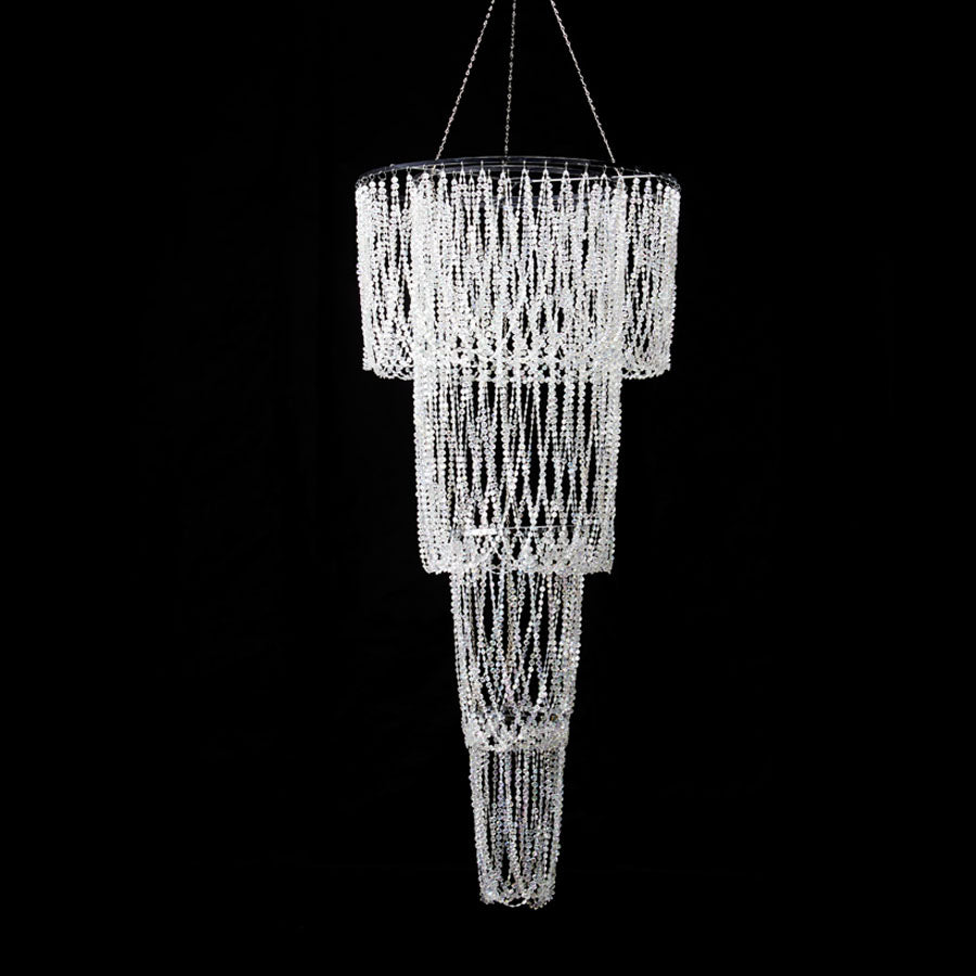 Crystal Iridescent Diamond Cut Bead,Swag Chandelier