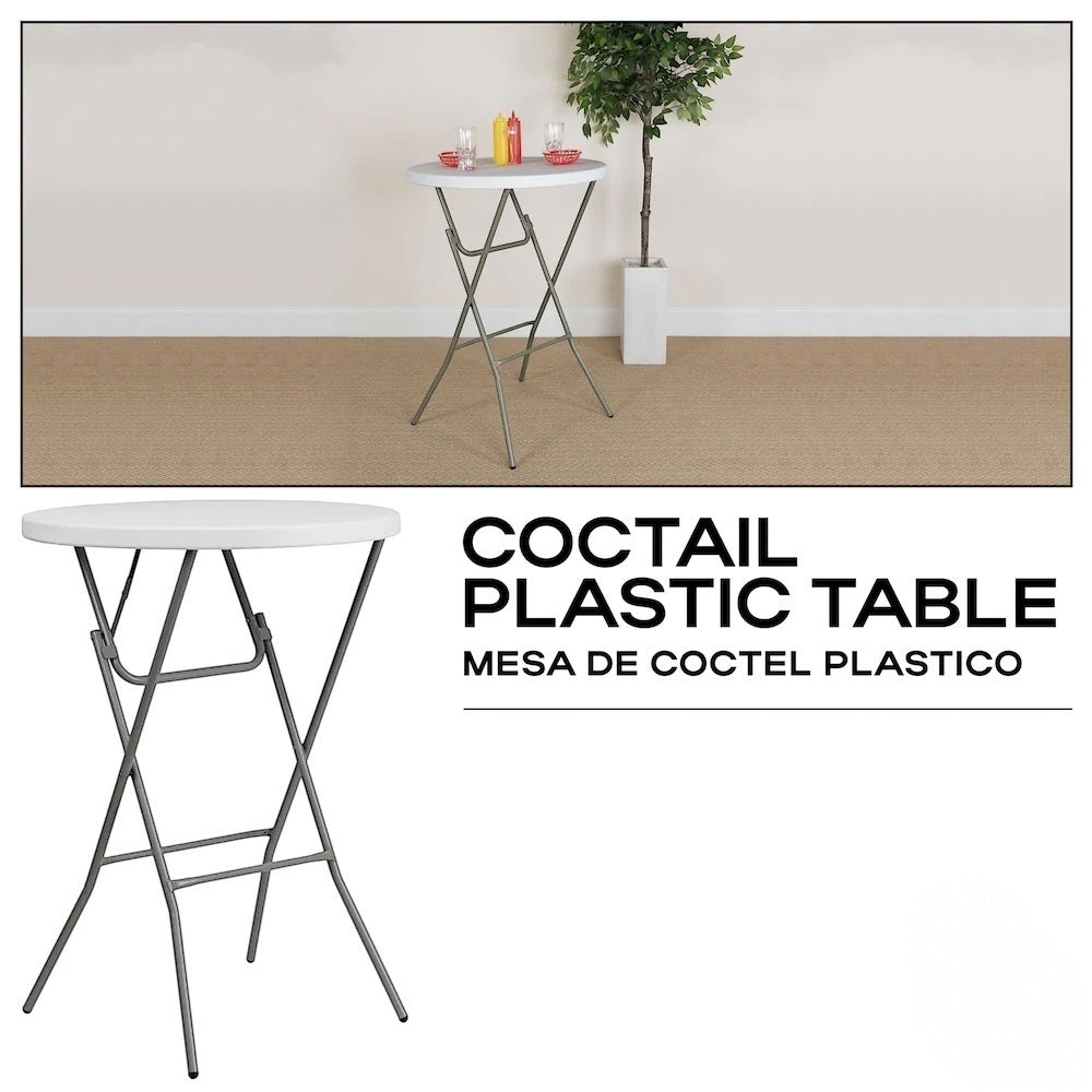32" Plastic Cocktail Round Table