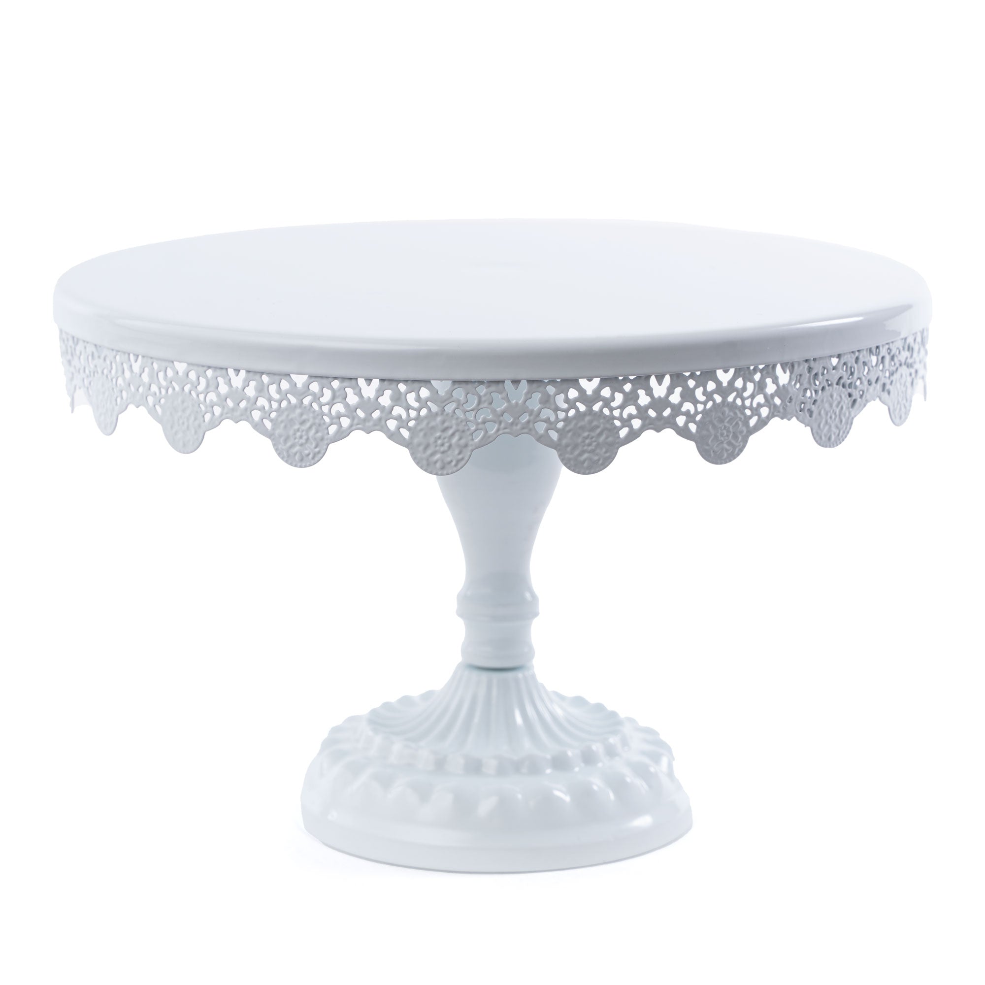 Metal Pedestal Eyelet Cake Stand 6¾"